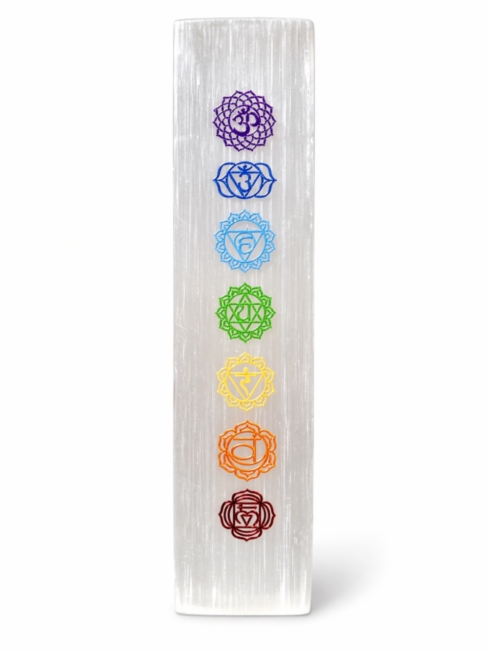 7 Chakra Selenite Charging Plate